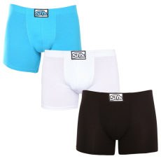  3PACK férfi boxeralsó Styx hosszú klasszikus gumipánt többszínben (3F96019) XXL