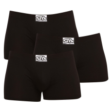  3PACK Férfi boxeralsó Styx klasszikus gumipánt fekete (Q9606060) XXL