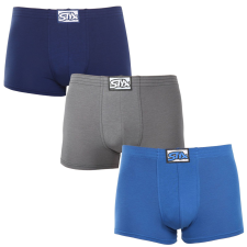 3PACK férfi boxeralsó Styx klasszikus gumipánt többszínű (3Q96837) M férfi alsó