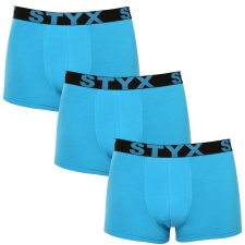 3PACK Férfi boxeralsó Styx sportos gumipánt világoskék (3G1169) XXL férfi alsó