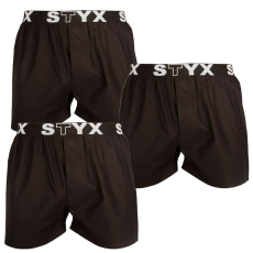 3PACK Férfi klasszikus boxeralsó Styx sport gumi (3B960) XXL