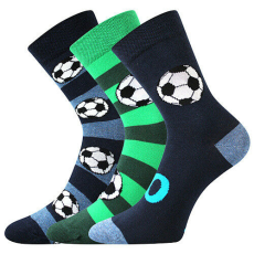  3PACK gyerek zokni többszínű Boma (Arnold-fotbal) 20/24
