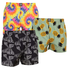  3PACK Manny Horsefeathers férfi klasszikus boxeralsó (AM167ABC) M