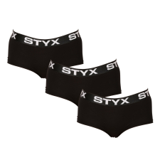 3PACK női bugyi Styx lábszárral fekete (3IN0960) S bugyi, női alsó