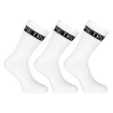  3PACK Pietro Filipi zokni sport magas fehér (3POB1) XL