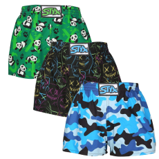  3PACK tarka art gyerek klasszikus boxeralsó Styx klasszikus gumi (3J18023) 9-11 éves