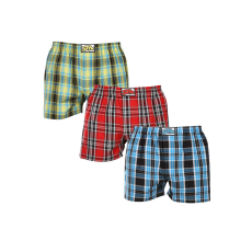  3PACK tarka férfi klasszikus boxeralsó Styx klasszikus gumi (3A102123) M