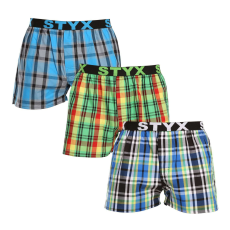  3PACK Tarka férfi klasszikus boxeralsó Styx sport gumi (3B101720) S
