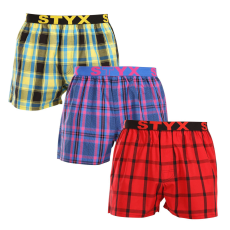 3PACK Tarka férfi klasszikus boxeralsó Styx sport gumi (3B103133) XXL