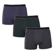  3PACK többszínű Andrie férfi boxeralsó (PS 5790) M