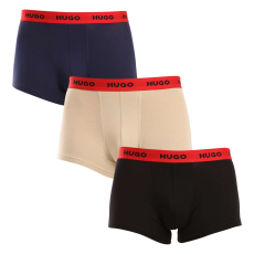  3PACK többszínű HUGO férfi boxeralsó (50517878 962) L