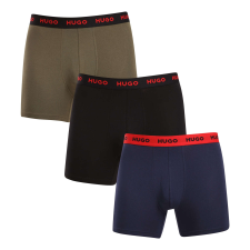 3PACK többszínű HUGO férfi boxeralsó (50517886 966) L férfi alsó