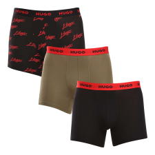 3PACK többszínű HUGO férfi boxeralsó (50517887 984) M férfi alsó