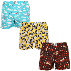  3PACK vidám férfi bő szárú boxeralsók Dedoles (LB159631570) S