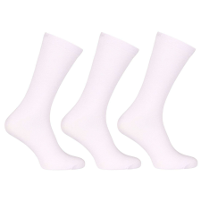 3PACK zokni Nedeto magas bambusz fehér (3PBV02) XL férfi zokni