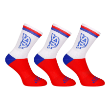 3PACK zokni Styx magas piros háromszínű piros (3HV10444) L férfi zokni