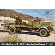  3Ro olasz teherautó 100/17 100mm-es tarackkal mini modell makett