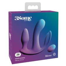 3Some total ecstasy - akkus, rádiós tripla vibrátor (lila) vibrátorok