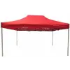  3x4,5 piros rendezvény sátor árusító piaci horgász kerti pavilon 280g/m2 ST30