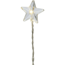  40 LED-es fényfüzér csillagokkal melegfehér karácsonyfa izzósor