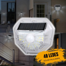  40 ledes napelemes fali ledlámpa kültéri világítás