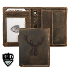  412772 603 Giorgio Carelli motívumos pénztárca szarvas fej