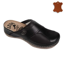  429-N2 anatómiai halluxos fekete női bőr klumpa 36-41 gyógypapucs