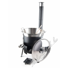  45cm Bográcsház + 40liter rozsdamentes üst 10részes konyhai eszköz