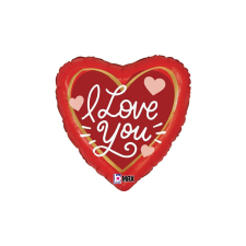 46 cm-es piros szív You have my heart fólia lufi party kellék