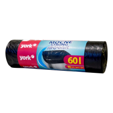  46 x Erős szemeteszsákok 60 liter / 10db STRONG - YORK - CLEAN HOUSE tisztító- és takarítószer, higiénia