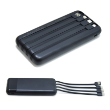  4 az 1-ben PowerBank USB, MicroUSB, Type-C, Lightning kábelek 4500mAh power bank