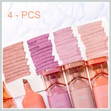  4 darabos csillámos highlighter készlet Pink Nebula DW507694-pn arcpirosító, bronzosító