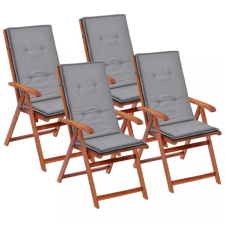  4 darabos kerti szék párna 120x50x3 cm kerti bútor