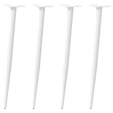  4 db kúpos alakú fehér konzolasztal láb 72-73 cm acél bútor