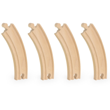  4 db-os görbe hosszú sín - Viga Toys fajáték