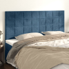  4 db sötétkék bársony fejtámla 100x5x78/88 cm
