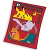 4-Home Carbotex Gyermek takaró Pokémon Pikachu MewToo és Charizard, 110 x 140 cm