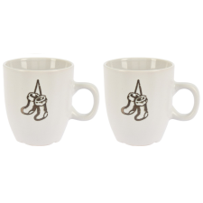 4-Home EH Harisnyák 2 db-os kőagyag bögrekészlet,150 ml bögrék, csészék
