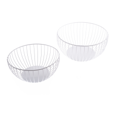 4-Home Fémtál készlet, 2 db, fehér, fehér konyhai eszköz