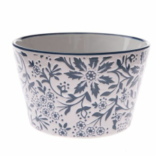 4-Home Kék virág kerámia tálka, 570 ml konyhai eszköz
