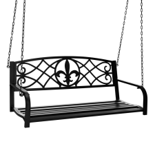 4-Home Kerti hintaszék, fekete, ABEA kerti bútor