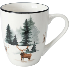 4-Home Winter Deer porcelán bögre, 320 ml bögrék, csészék