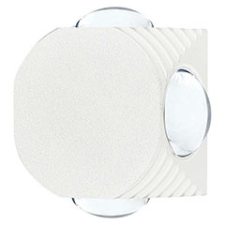  4-Sides-R oldalfali LED lámpatest, (4W) természetes fehér, fehér kültéri világítás