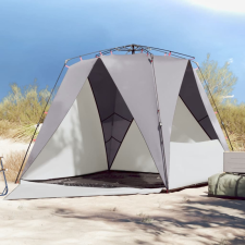  4 személyes szürke vízálló felugró strandsátor sátor