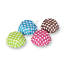  4 színű kockás 100 db-os muffin papír sütés és főzés