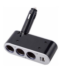 4Cars Szivargyújtó elosztó 3-as 12/24V +USB dönthető 94159 egyéb autós eszköz