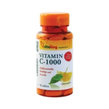VitaKing C-vitamin 1000mg Bioflavonoid, acerola, csipkebogyó - 90db vitamin