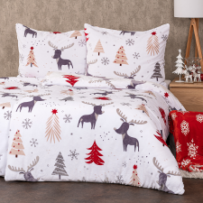 4Home Cute reindeer mikroflanel ágynemű, 140 x 200 cm, 70 x 90 cm lakástextília