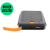 4smarts TitanPAck külső akkumulátor (Power Bank) LED állapotjelzővel, zseblámpa funkcióval, 10000mAh, fekete-narancs
