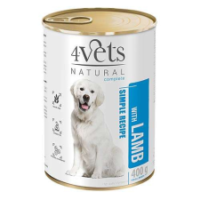 4Vets NATURAL SIMPLE RECIPE bárányhússal 400g konzerv kutyáknak kutyaeledel